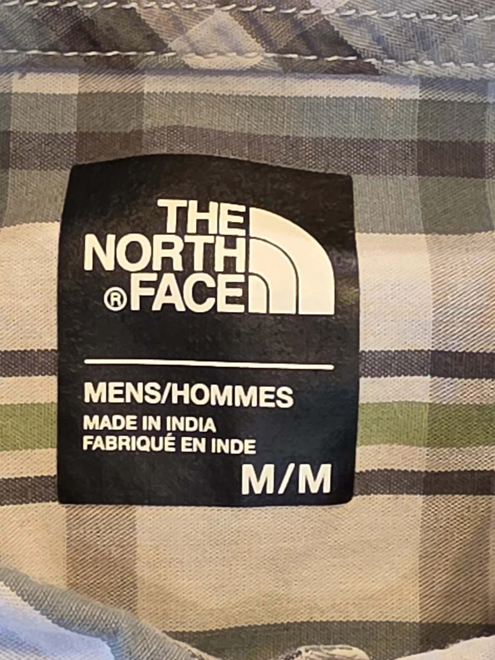 The North Face Men’s Green Plaid Button-Up Shirt Medium Gorpcore Outdoor Preppy